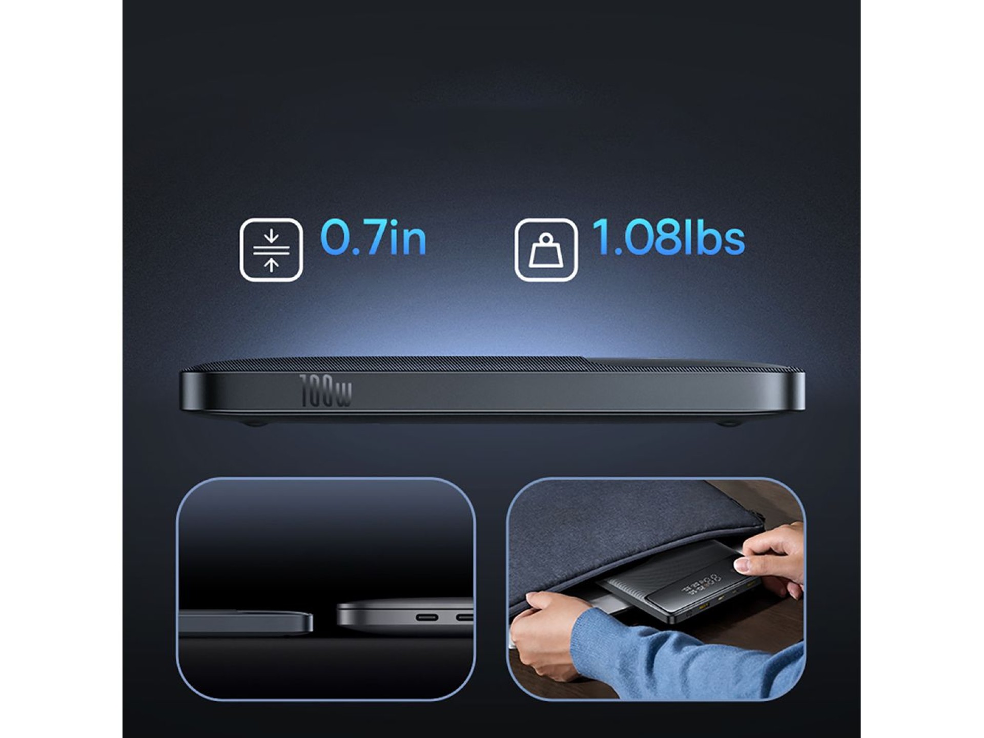 Baseus Blade H1 20000mAh 100W Powerbank with Display - Black