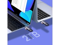 Baseus Lite Series USB-A/USB-C 3.0 SD/TF Card Reader - Gray