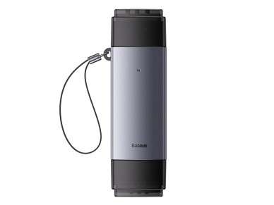Baseus Lite Series USB-A/USB-C 3.0 SD/TF Card Reader - Gray