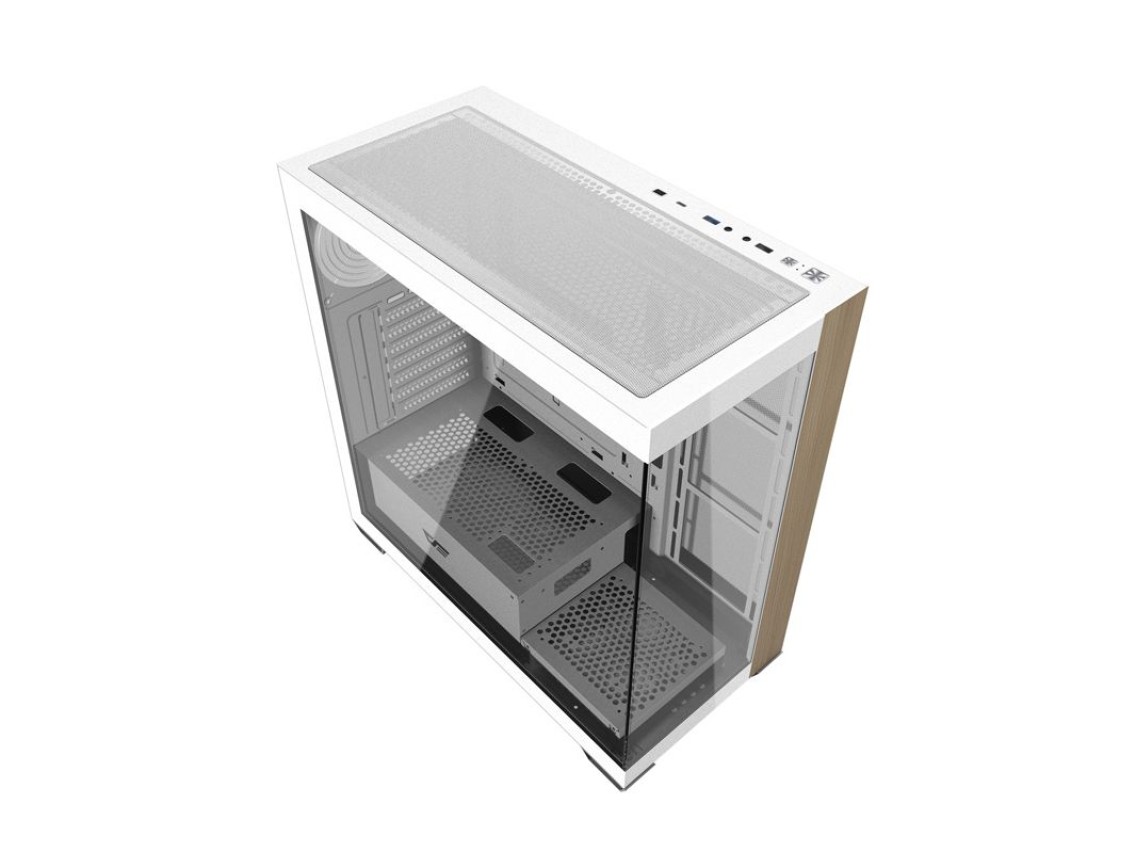 Darkflash DS900W computer case without fans (White)