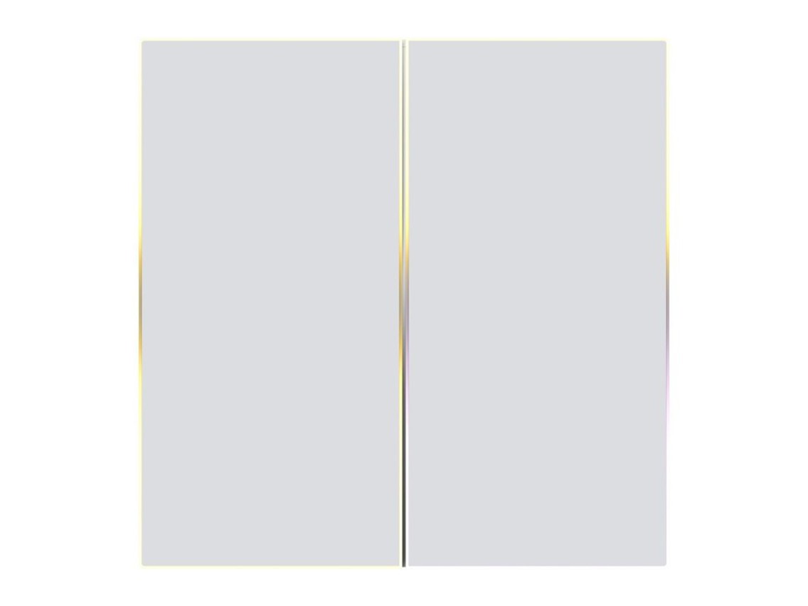 Interruptor de luz ZigBee sensível ao toque Avatto TS60-EU-W4 Quad TUYA (branco).