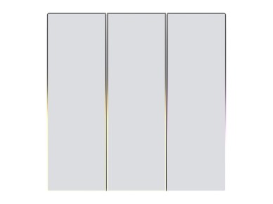 Interruptor de luz ZigBee sensvel ao toque Avatto TS60-EU-W3 Triple TUYA (branco).