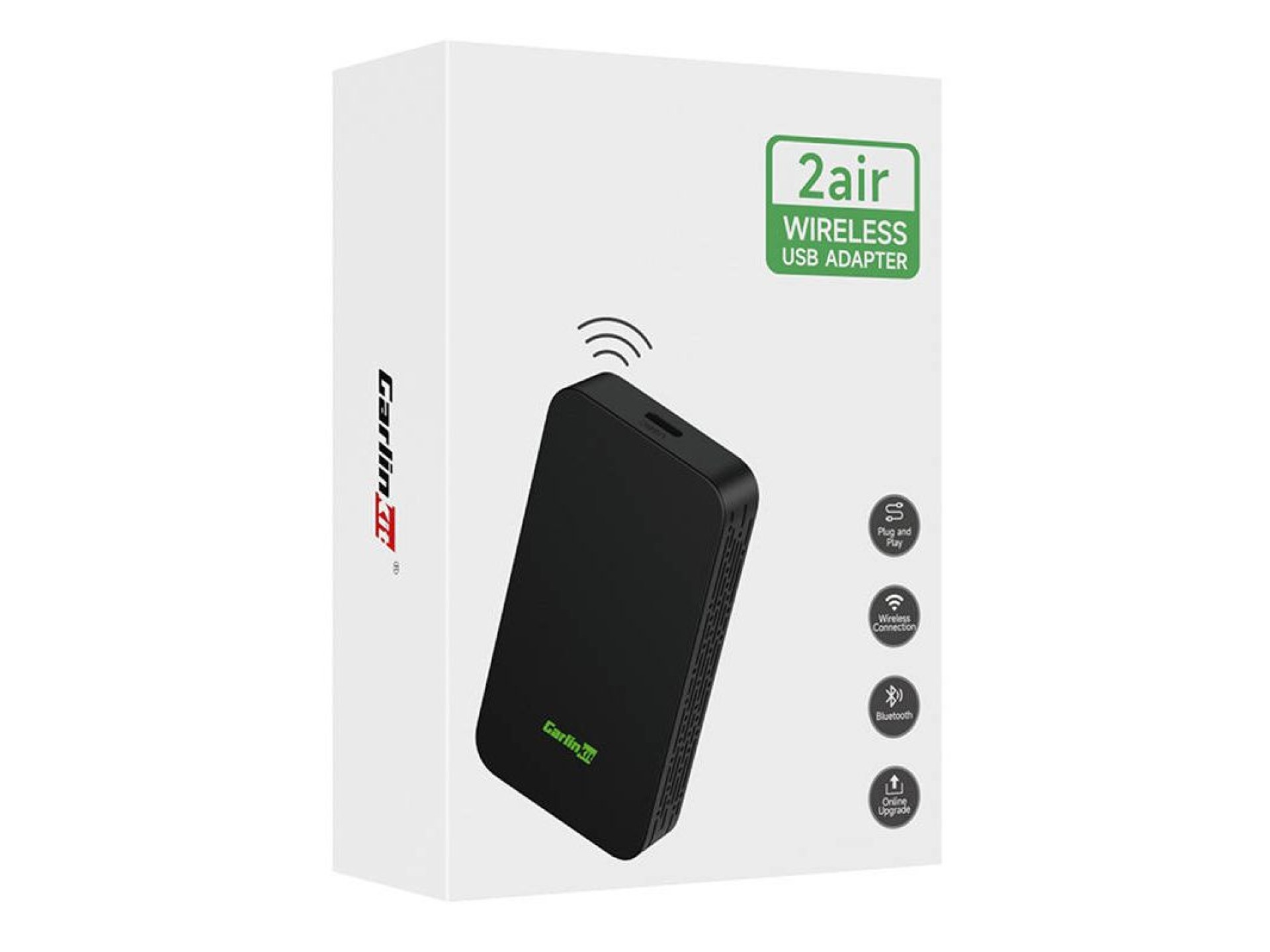 Carlinkit 2AIR wireless adapter Apple Carplay/Android Auto (black)