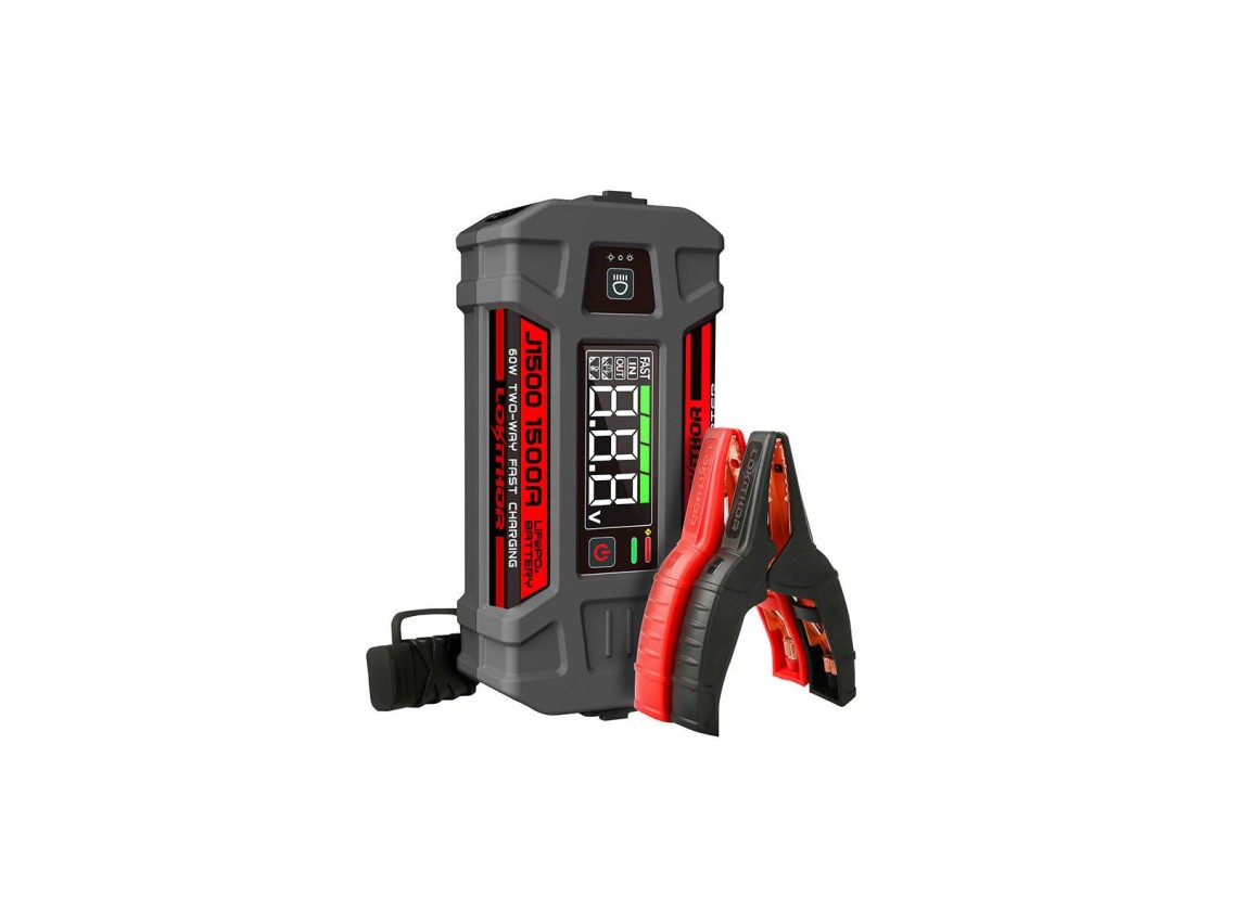 Lokithor J1500 Jump Starter / Booster 1000A + Powerbank 12000mAh + Lanterna - Dispositivo 3 em 1 que