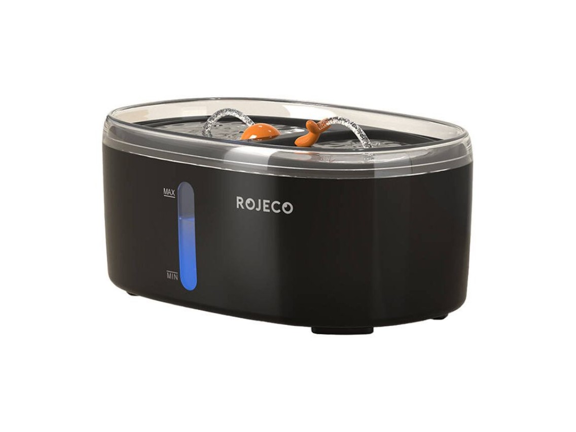 Fonte de gua para animais de estimao Rojeco 2,5L (preta)