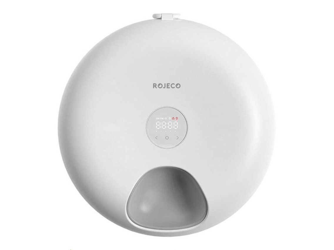 Comedero automático para mascotas Rojeco de 6 comidas, 3600 mAh