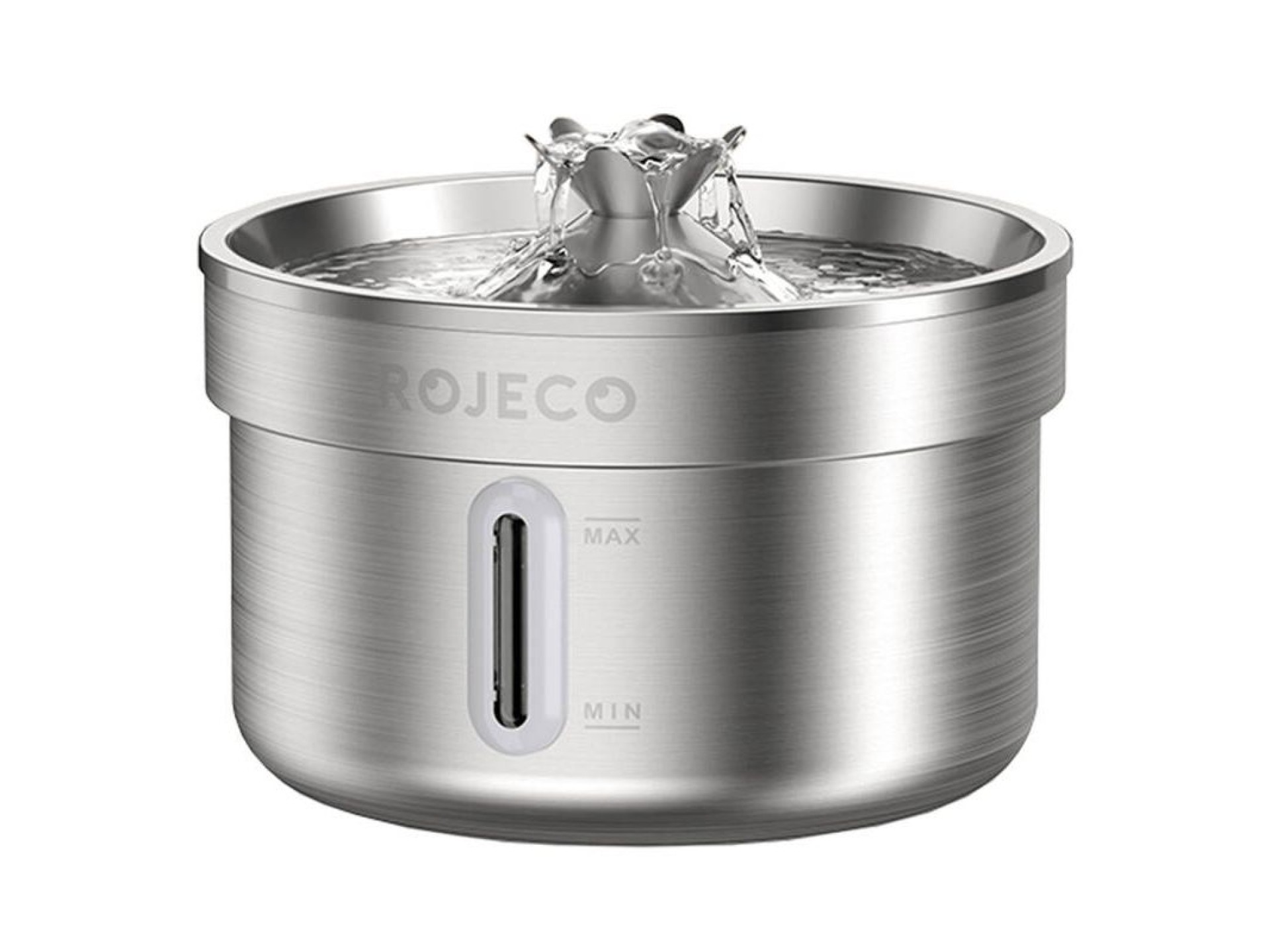Fonte/bebedouro em aço inoxidável para cães e gatos, 2 litros, Rojeco