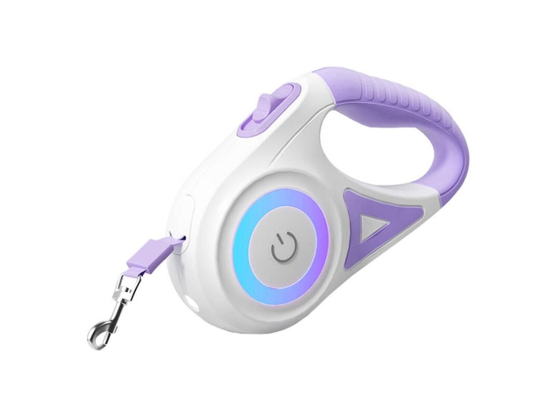 Rojeco 5m LED automatic leash (purple)