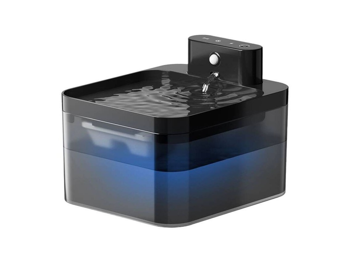 Fonte/bebedouro inteligente sem fio Rojeco para animais de estimação, 2,2 litros