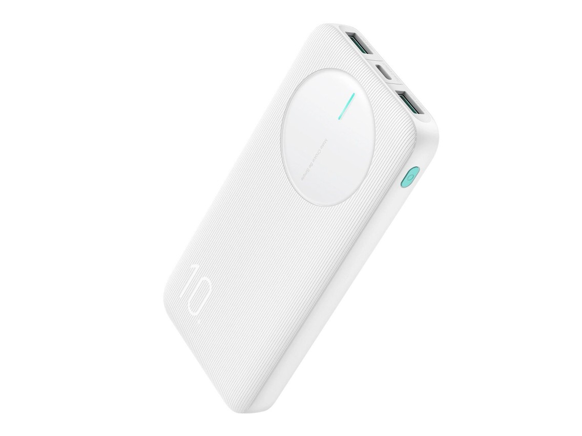 Batera externa Joyroom JR-PBF12 10000mAh 2.4A 2x USB-A 1x USB-C - blanca