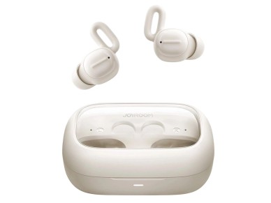 Fones de ouvido TWS Joyroom JR-TS1 Cozydots Series com Bluetooth 5.3 e cancelamento de rudo - branc