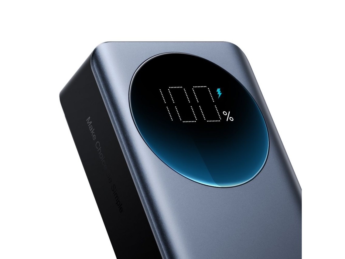 Batera externa Joyroom de 30000 mAh y 65 W con pantalla digital (JR-PBF05) - negra