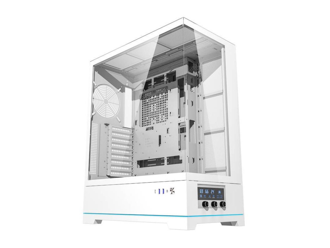 Darkflash DY451L computer case without fans (white)