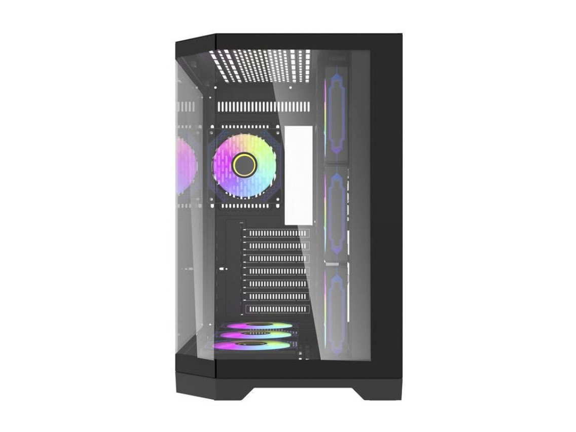 Darflash FT418 PRO computer case + 7 aRGB fans (black)
