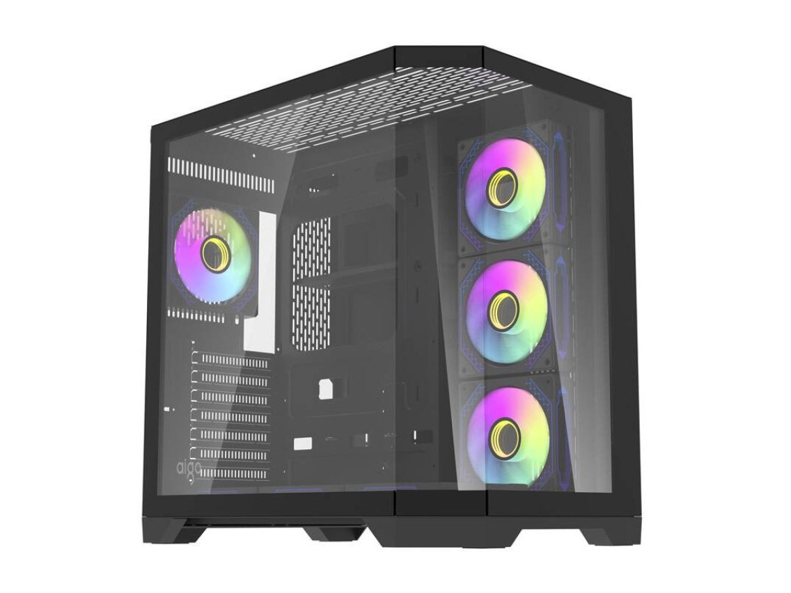 Darflash FT418 PRO computer case + 7 aRGB fans (black)