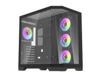 Darflash FT418 PRO computer case + 7 aRGB fans (black)