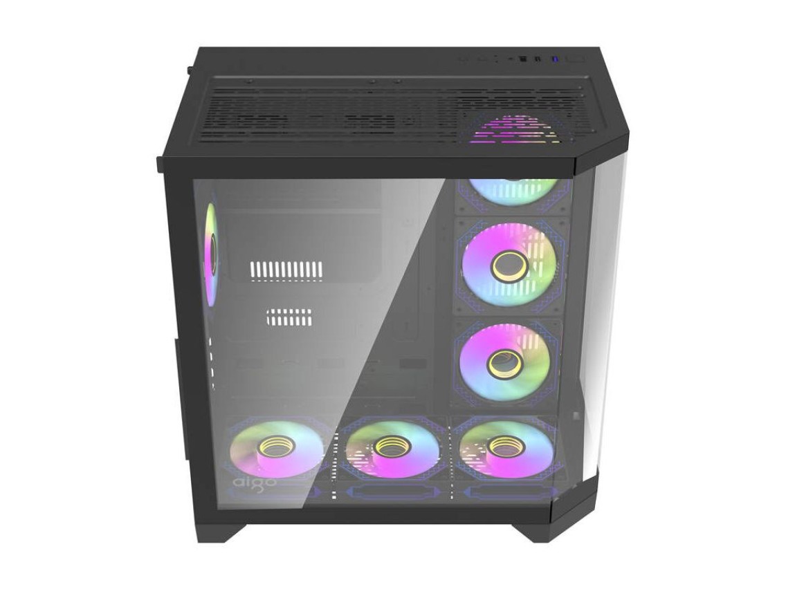 Darflash FT418 PRO computer case + 7 aRGB fans (black)