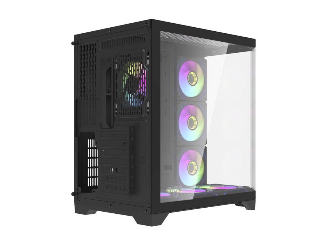 Darflash FT418 PRO computer case + 7 aRGB fans (black)