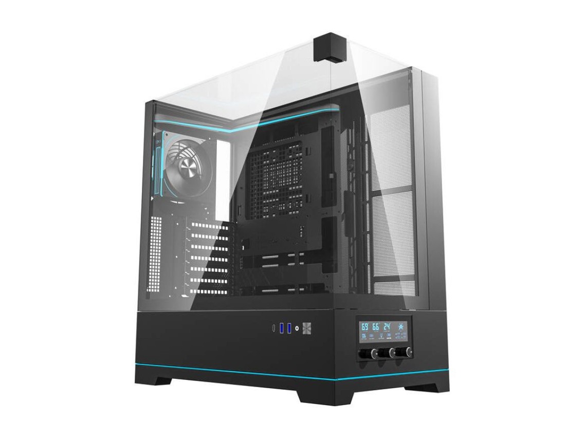 Darkflash DY450 PRO computer case (black) + 1 fan