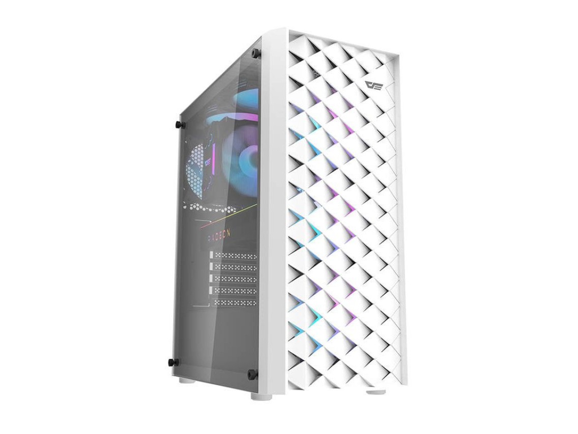 Darkflash DK351 computer case (white) + 4 RGB fans