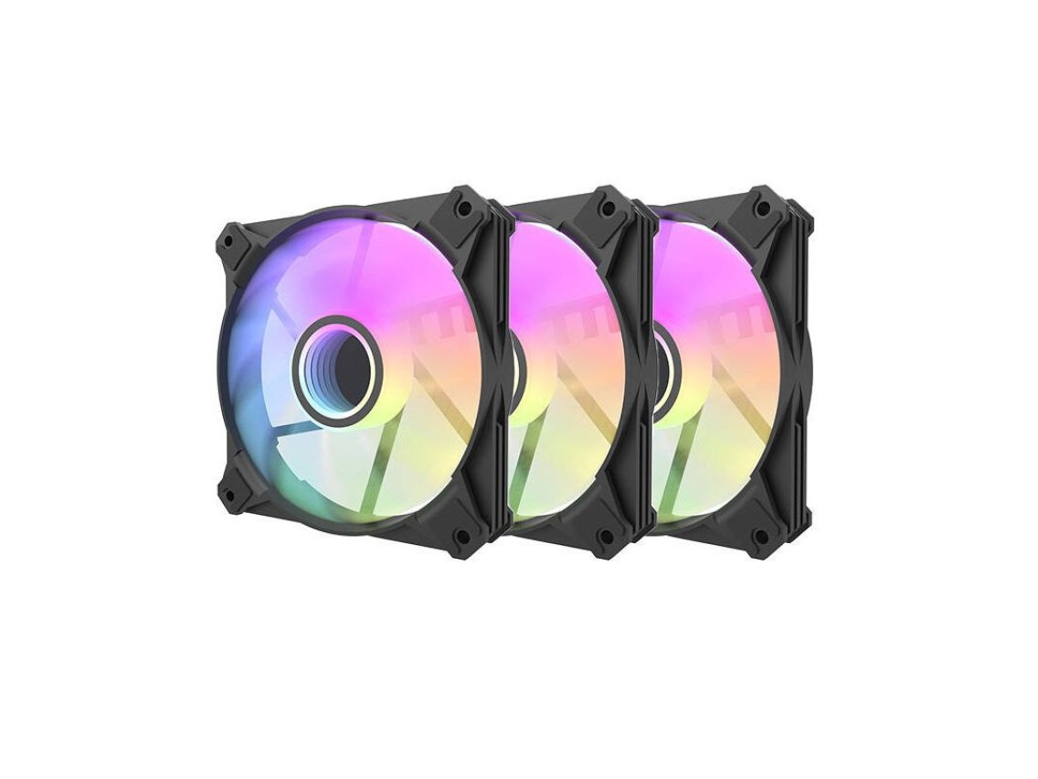 Computer fan set Darkflash INF8 ARGB, 3in1 120x120 (black)