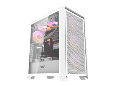 Darkflash DRX70 MESH computer case (white) + 4 RGB fans