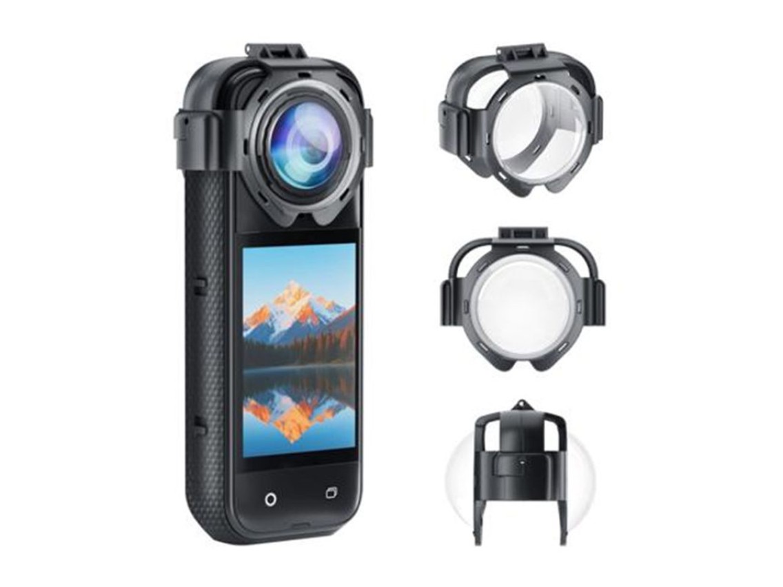 Tapas para lentes Puluz para cmara Insta360 X5 (de fcil colocacin)