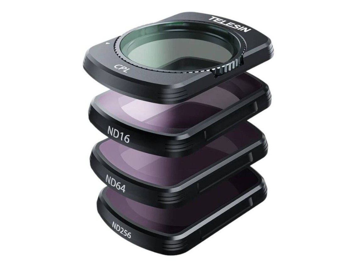 Conjunto de filtros de lente CPL + ND16/64/256 TELESIN para DJI Osmo Pocket 3
