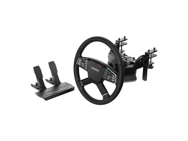 Kit de jogos - Base R5 + volante TSW para caminho + pedais SRP-Lite + abraadeiras Moza Racing RS07