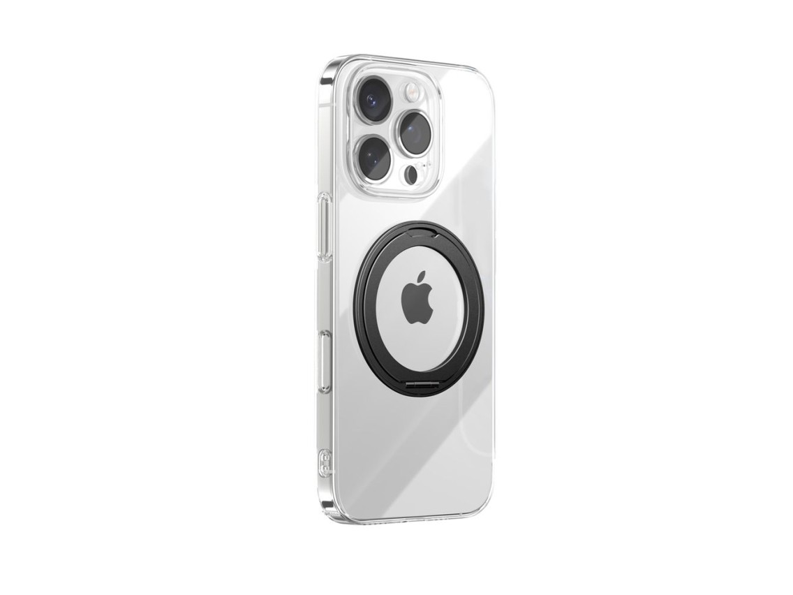 Joyroom JR-16JL6 Funda ultrafina compatible con MagSafe para iPhone 16 Pro con soporte de anillo de