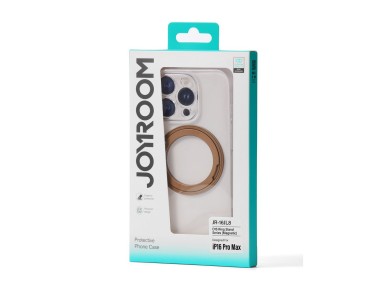 Joyroom JR-16JL6 Funda ultrafina compatible con MagSafe para iPhone 16 Pro con soporte de anillo de 