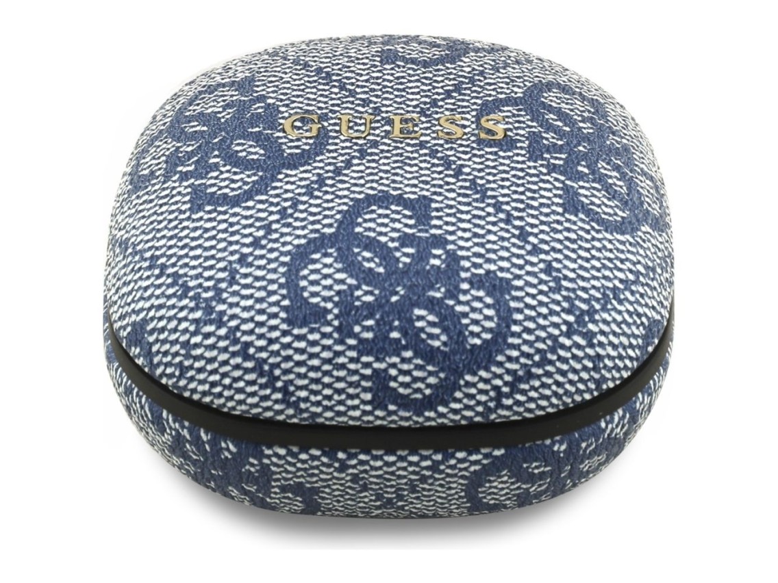 Auriculares inalmbricos Guess 4G Classic con logo metlico y cancelacin de ruido - Azul