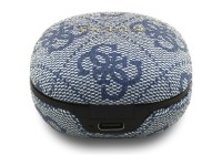 Auriculares inalmbricos Guess 4G Classic con logo metlico y cancelacin de ruido - Azul
