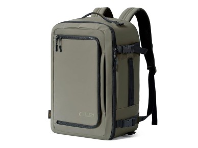 Mochila Tech-Protect Defender S50 para Ryanair e Wizzar, para laptop de 20L - Verde Oliva