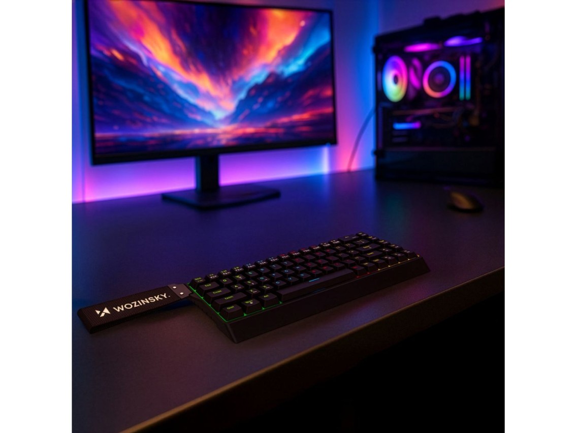 Wozinsky WKGP-1165 Mechanical Gaming Keyboard with RGB Backlight - Black