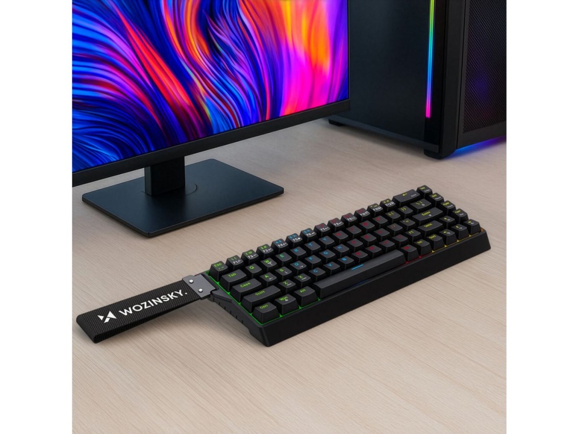 Wozinsky WKGP-1165 Mechanical Gaming Keyboard with RGB Backlight - Black
