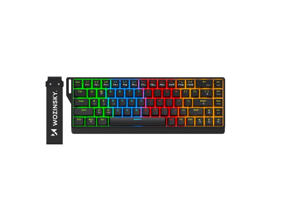 Wozinsky WKGP-1165 Mechanical Gaming Keyboard with RGB Backlight - Black