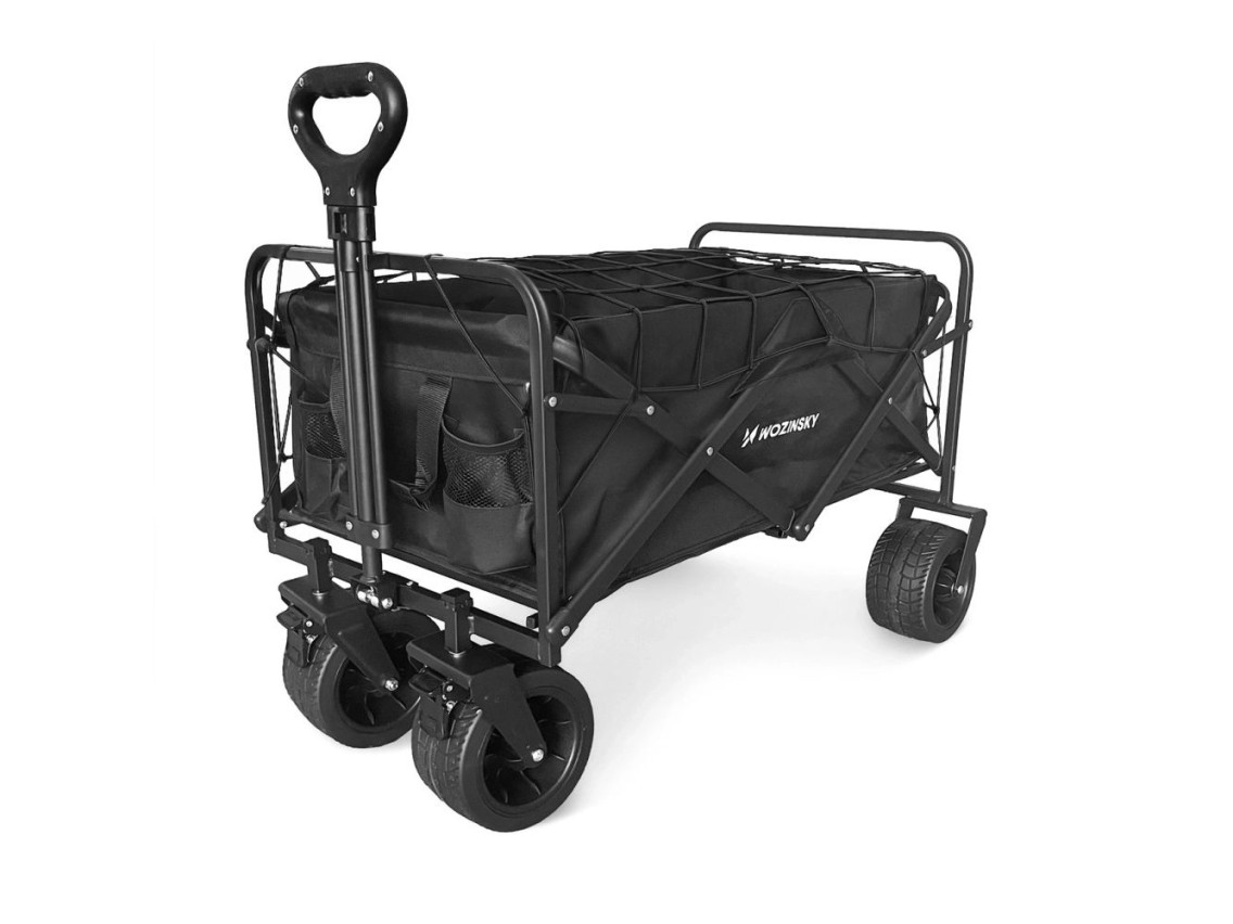 Wozinsky WZP-100 beach, tourist, garden trolley, durable, wide wheels, with safety net up to 100 kg