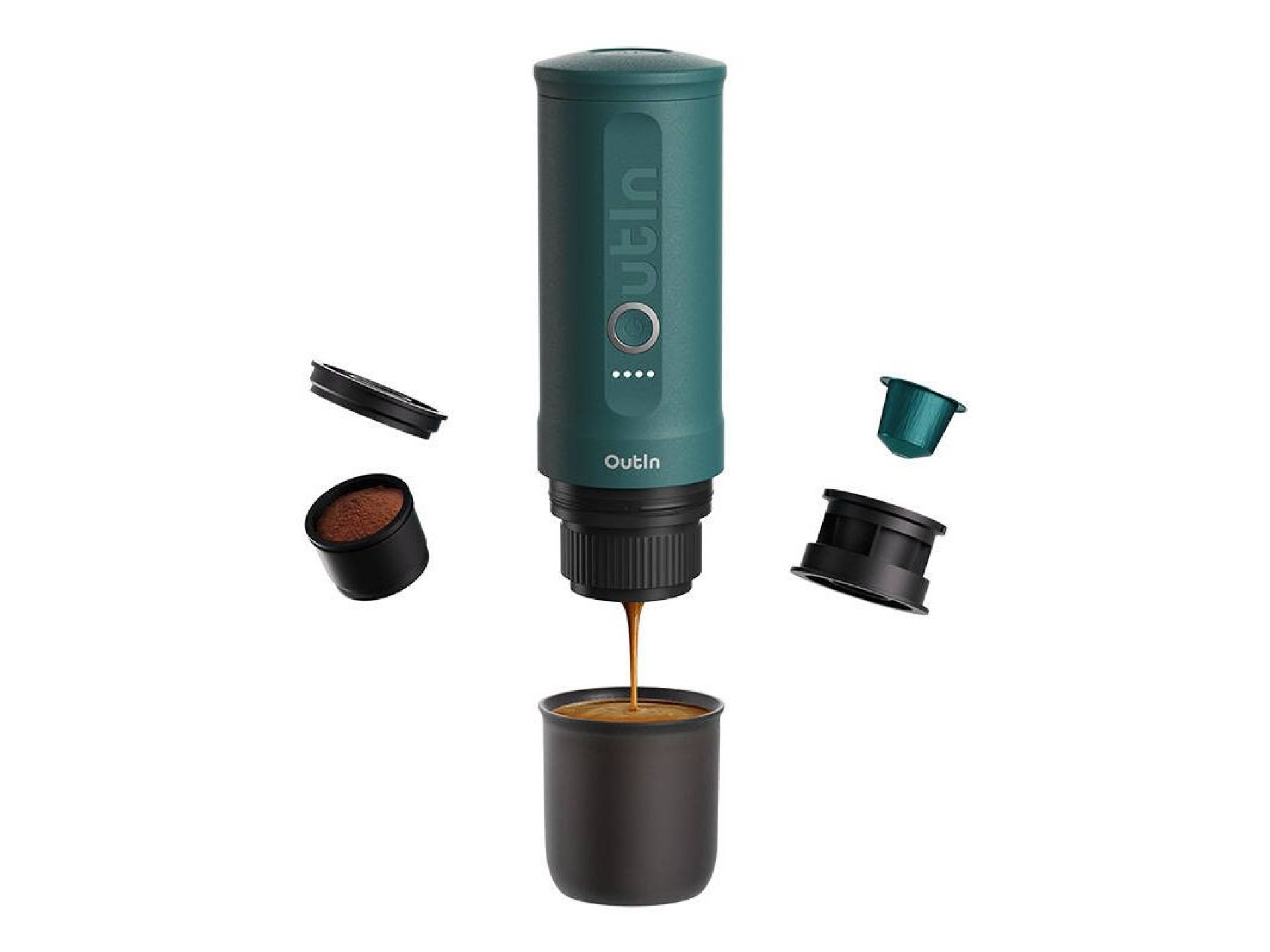 Outin Nano 7500mAh Portable Coffee Maker (Turquoise)