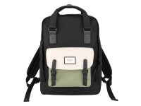 Mochila para laptop Himawari 1010 15,6'' (preto-verde)