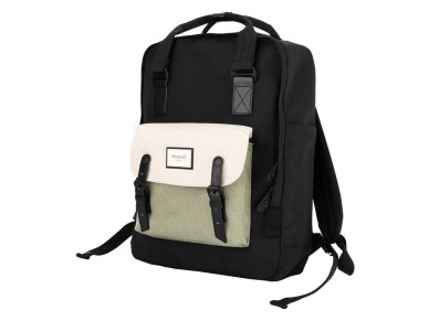 Mochila para laptop Himawari 1010 15,6'' (preto-verde)