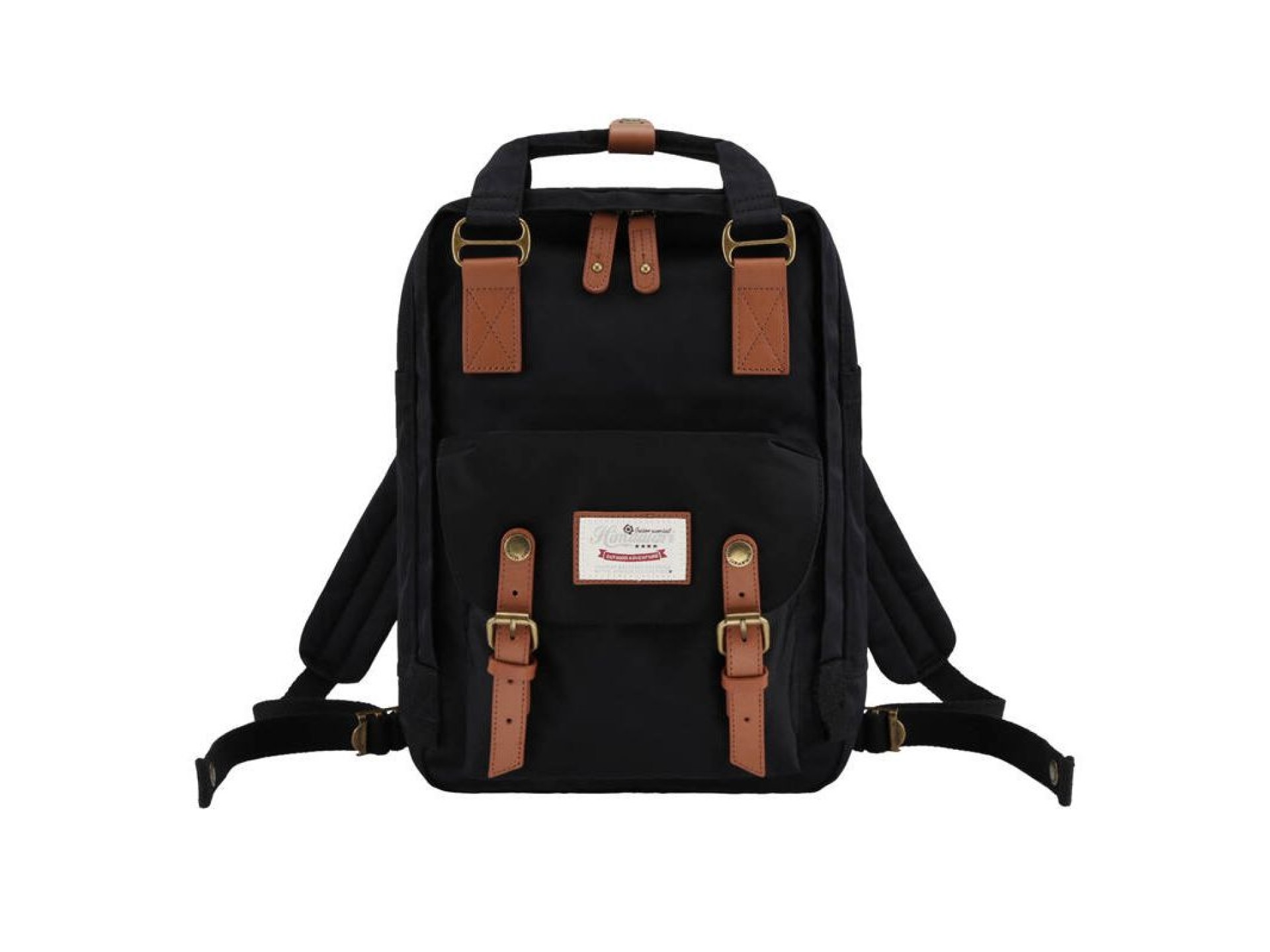 Himawari 188L black and brown 14'' laptop backpack