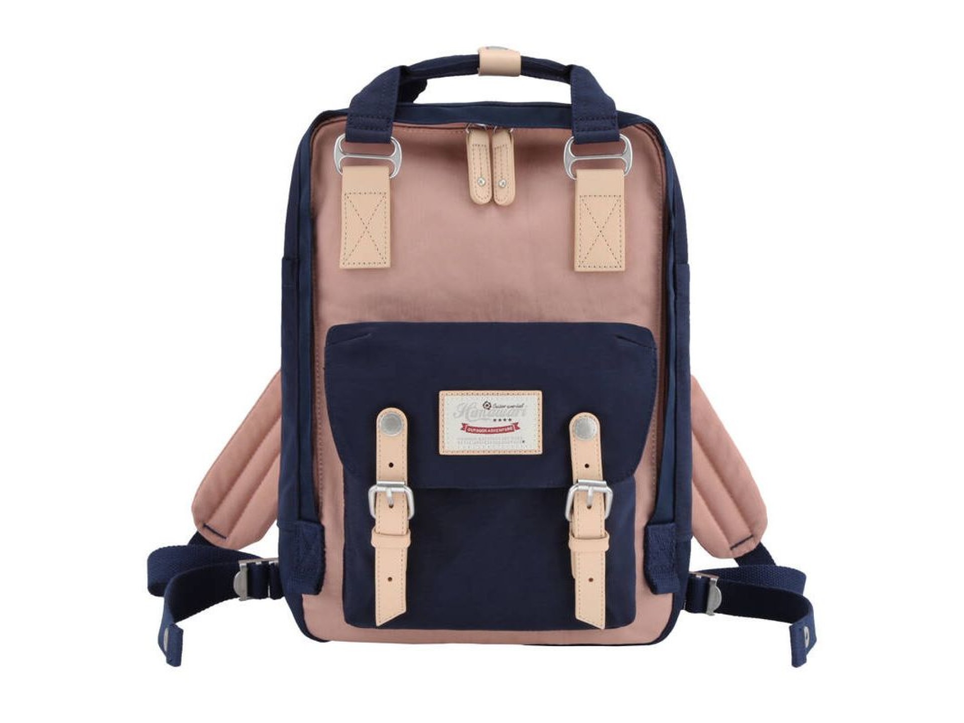 Mochila para laptop Himawari 188L 14'' (azul marinho e rosa)