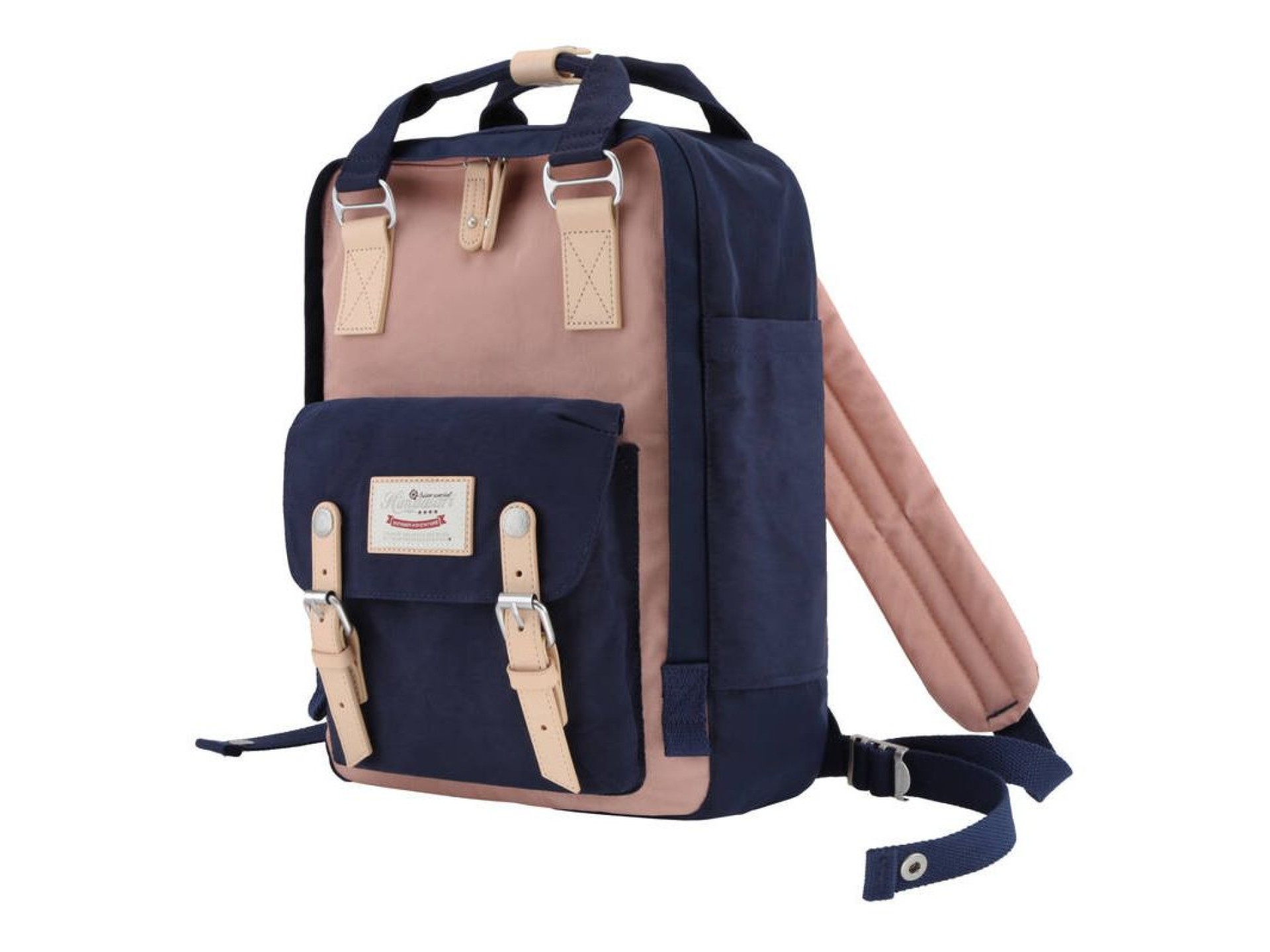 Mochila para laptop Himawari 188L 14'' (azul marinho e rosa)
