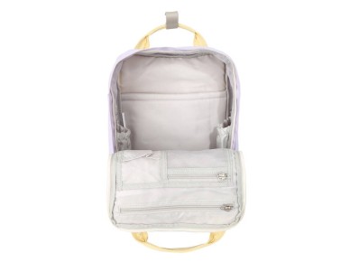 Himawari 194L 14'' laptop backpack (purple and sand)
