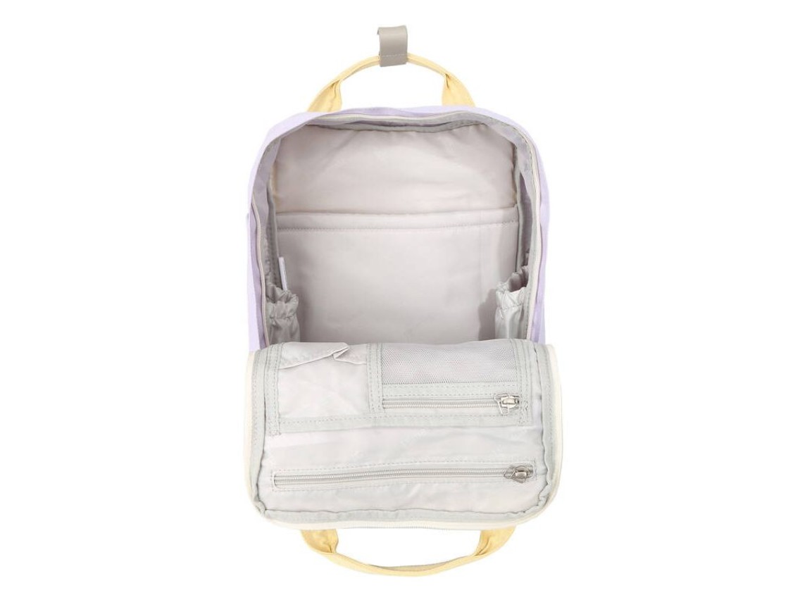 Mochila para laptop Himawari 194L 14'' (roxa e areia)