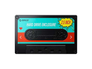 Gabinete para unidade de disco r�gido/SSD Orico 2580 de 2,5", 5 Gbps, USB-A para USB Micro-B (preto)