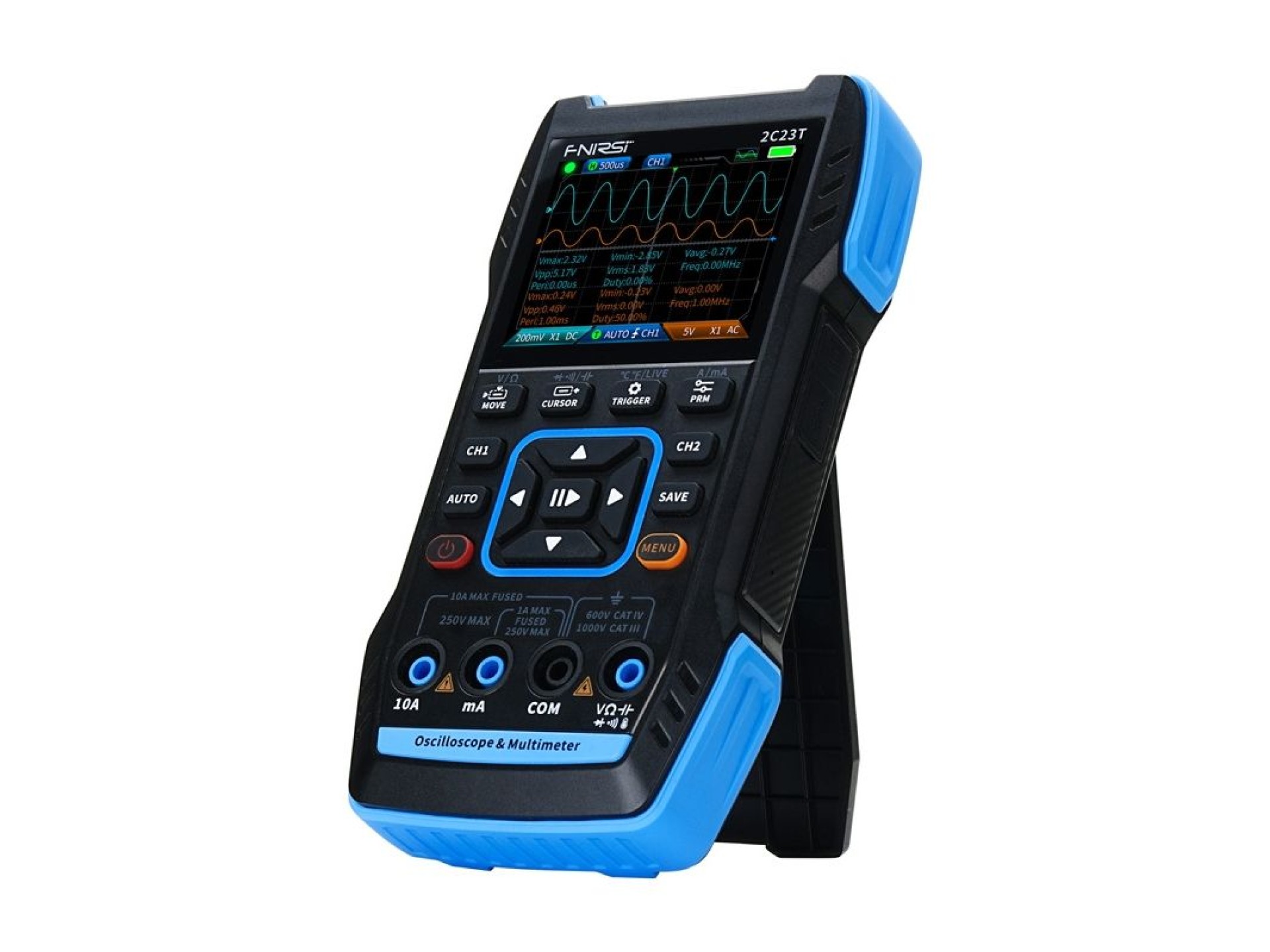 Portable 3-in-1 oscilloscope FNIRSI 2C23T multimeter signal generator