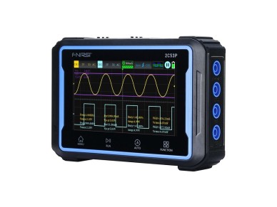 Portable 3-in-1 FNIRSI 2C53P 4.3" touchscreen oscilloscope