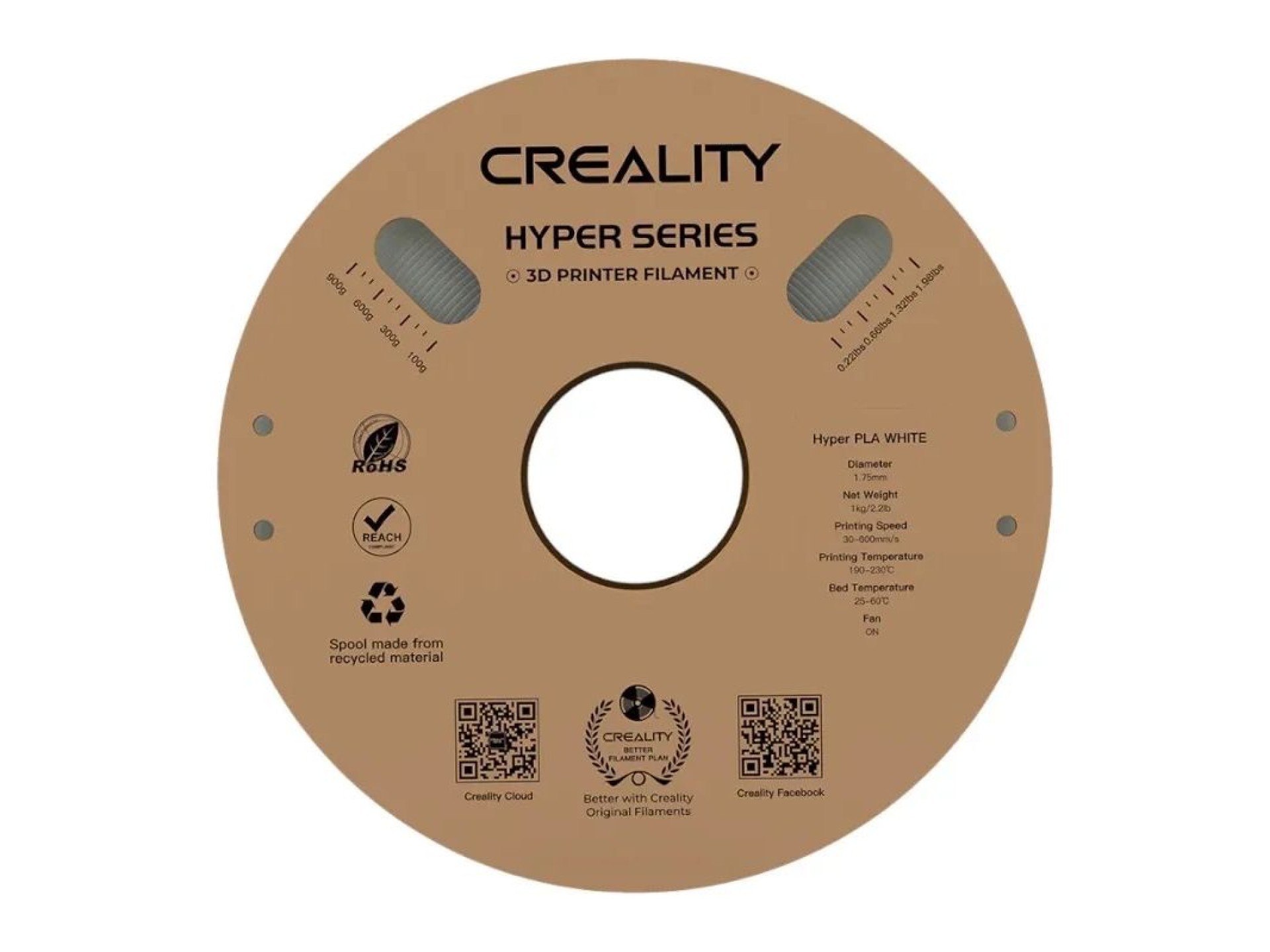 Hyper PLA Filament Creality (White)